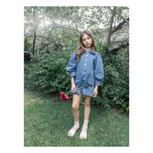 Tutu du Monde - Heartstring Denim Elbise | Mavi