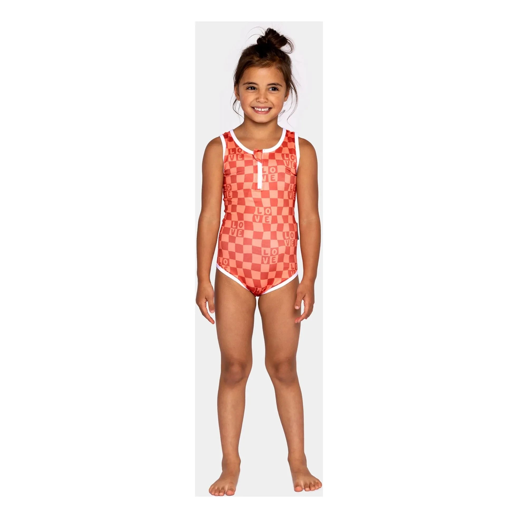 Beach & Bandits - Kareli Love Recycled Fiber UV Protective One-Piece Swimsuit | Coral