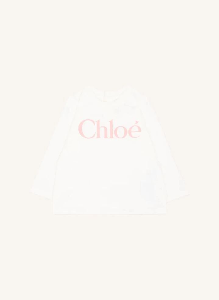 Chloé - Long Sleeve T-Shirt Chloé Organic Cotton | White