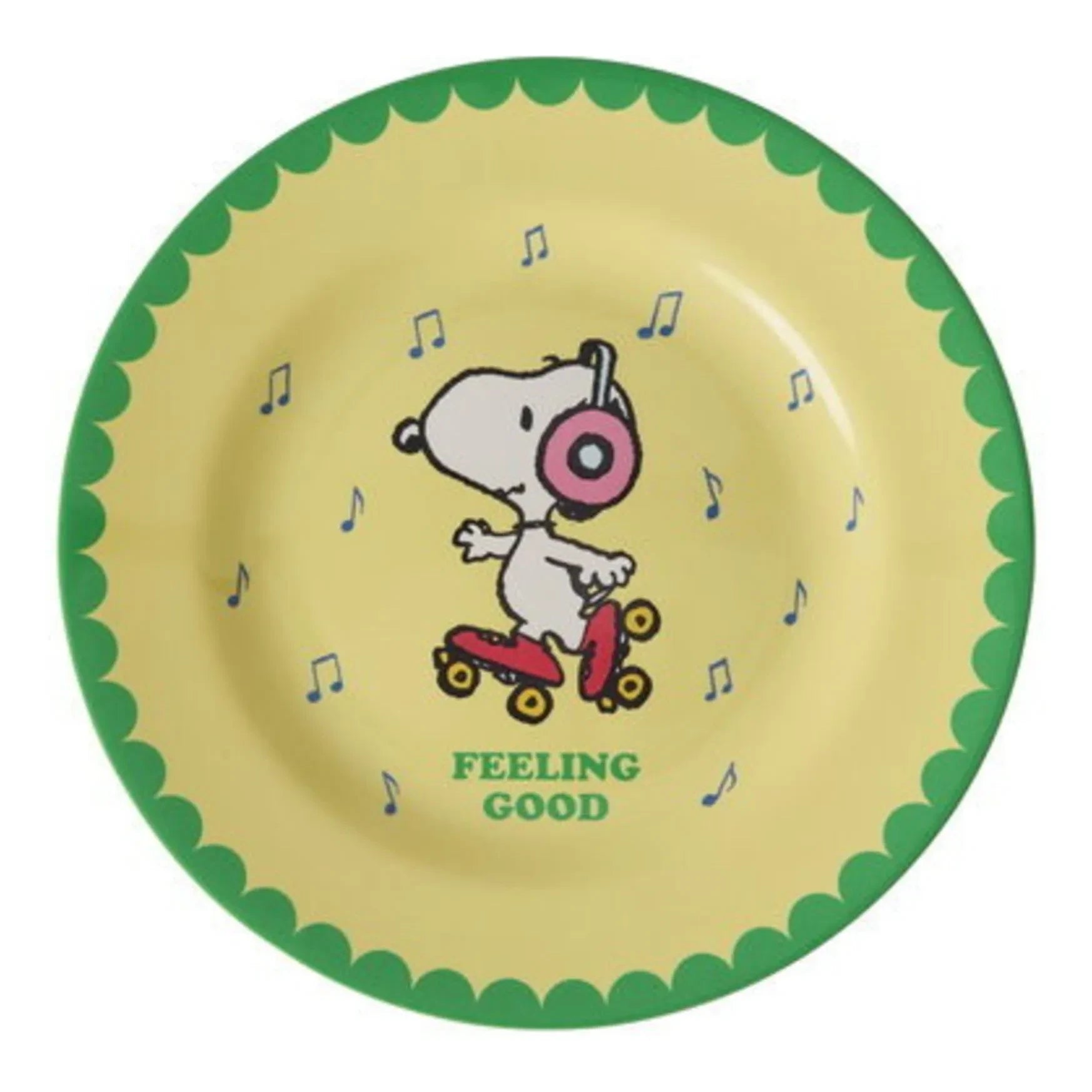 Rice - Feeling Good Melamine Plate - Rice x Snoopy | Yellow