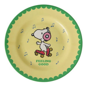 Rice - Feeling Good Melamine Plate - Rice x Snoopy | Yellow