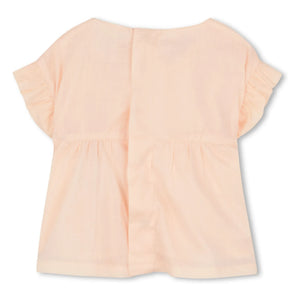 Chloé - Organic Cotton Blouse and Bloomer Set | Dust Pink