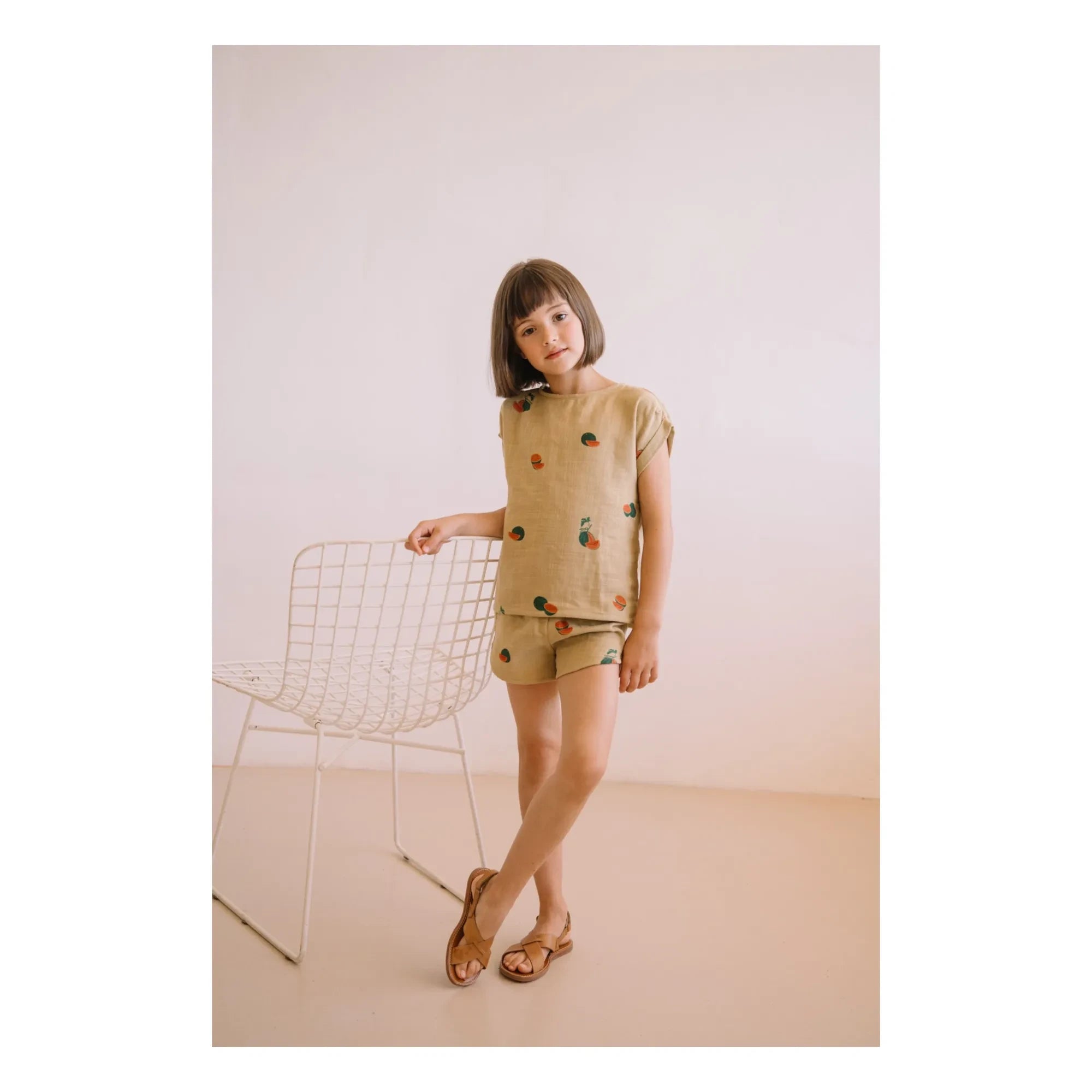 Studio Bohème - Georgette Shorts Karpuz Organic Cotton Gauze | Sage