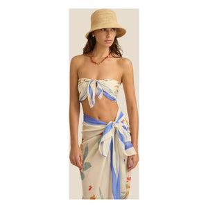 Soleil Soleil - Posy Organic Cotton Shawl | Beige