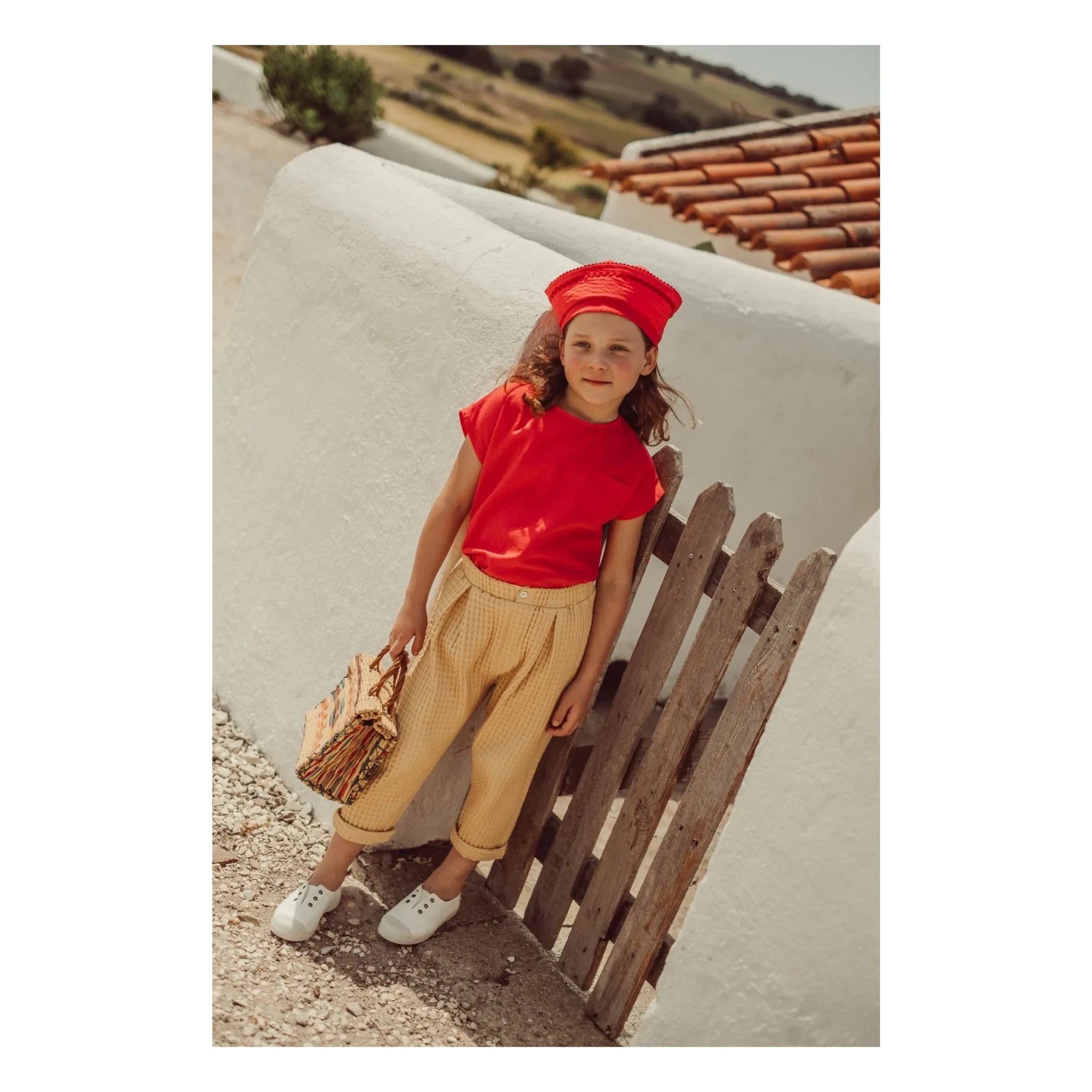 THE LiTTLE POETS - Carrotte Camões Waffle Pants | Mustard