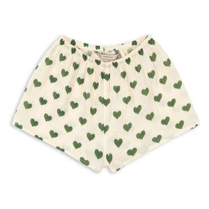Konges Sløjd - Coco Hearts Organic Cotton Shorts | Ecru