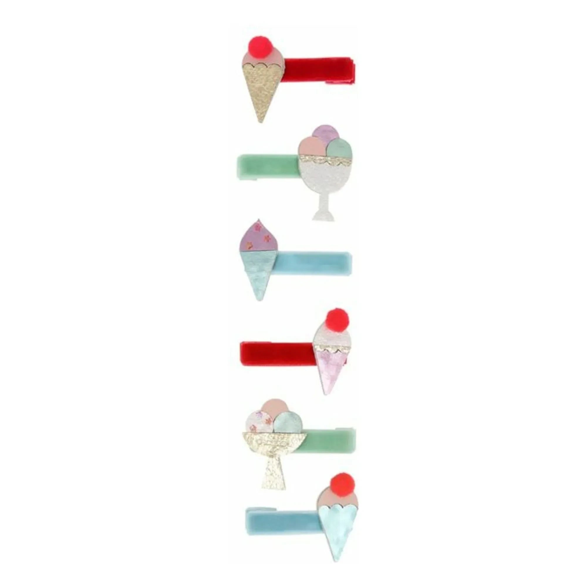 Meri Meri - Ice Cream Hair Clips - Set of 6