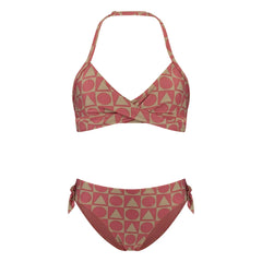 Beachlife - 2-Piece Swimsuit with Graphic Pattern Made from Recycled Fibers | Burgundy