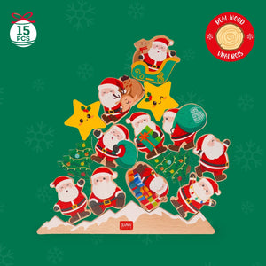 Legami - Stackable Wooden Game - Ho Ho Ho Balancing Game