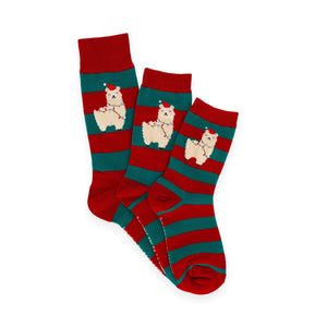 Legami - Kids' Christmas Socks Llama Size 28-35 - A Perfect Fit!