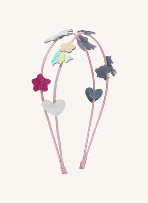 Mimi & Lula - Çift Tekboynuzlu Taç | Pembe
