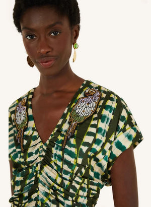 Farm Rio - Birds and Leaves Dress | Green