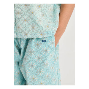 Bobo Choses - Organic Cotton Daisy Skirt Shorts | Light Blue