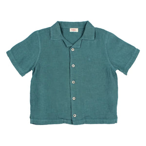 Búho - Linen Shirt | Peacock Blue