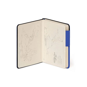 Legami - Notebook with Blank Pages and Monochrome Soft Cover - Eclectic Blue - My Notebook