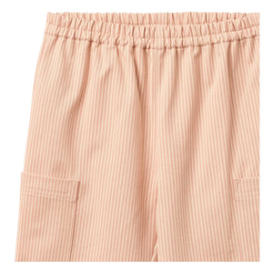 Wheat - Kalloa Striped Organic Cotton Pants | Peach