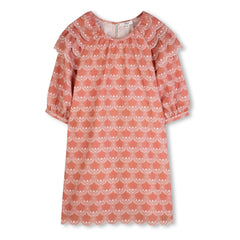 Chloé - Organic Cotton Ruffled Dress | Peach