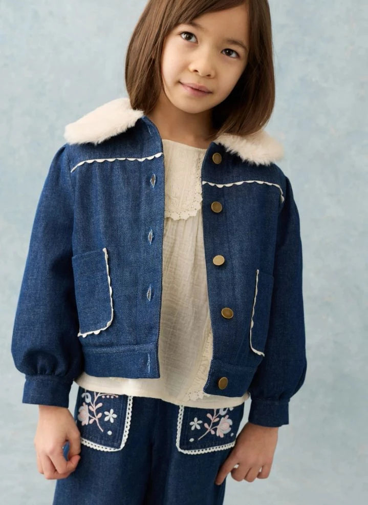 Louise Misha - Rafalina Denim Jacket | Dark Blue