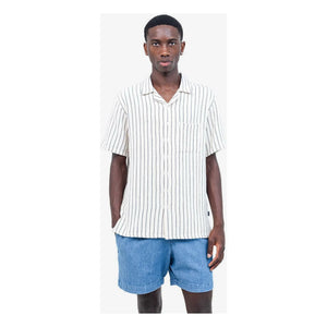 Olow - Aloha Striped Shirt | White