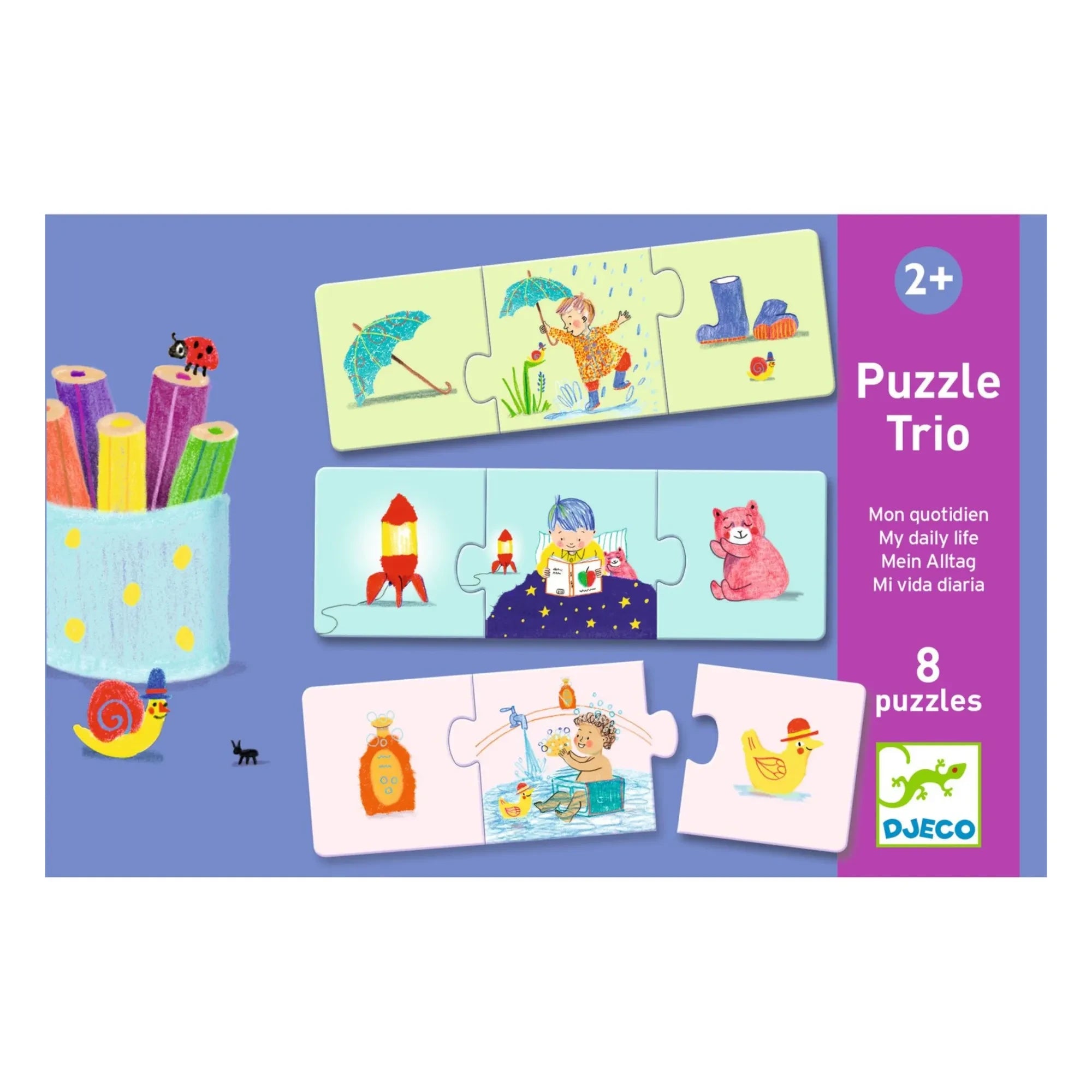 Djeco - Günlük Rutin Duo-trio Bulmacalar
