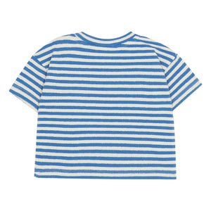 The Campamento - Oversized Striped Ladybug T-Shirt | Blue