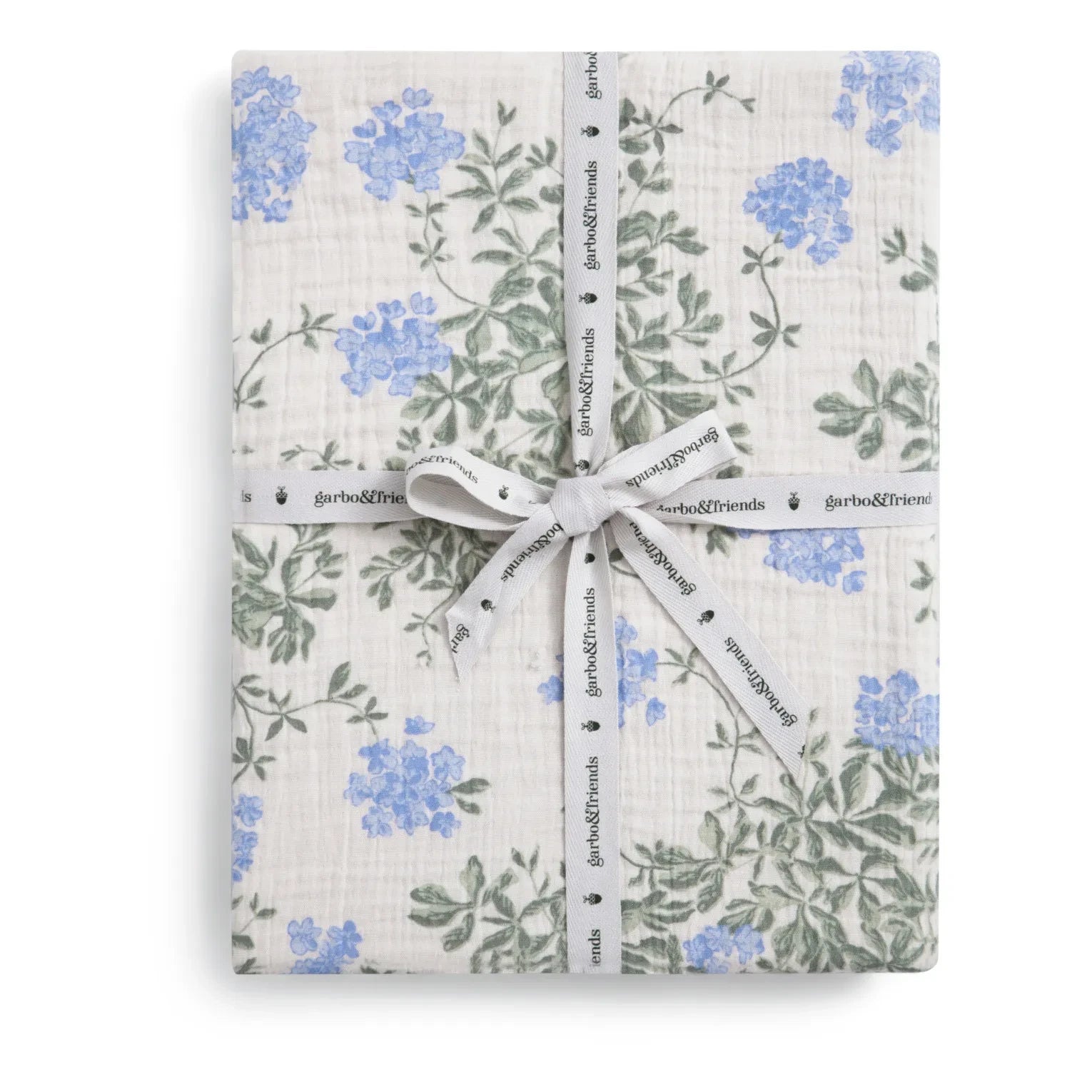 garbo&friends - Blue Plumbago Organic Cotton Fitted Sheet