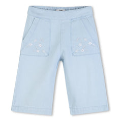 Chloé - Embroidered Denim Pants | Blue