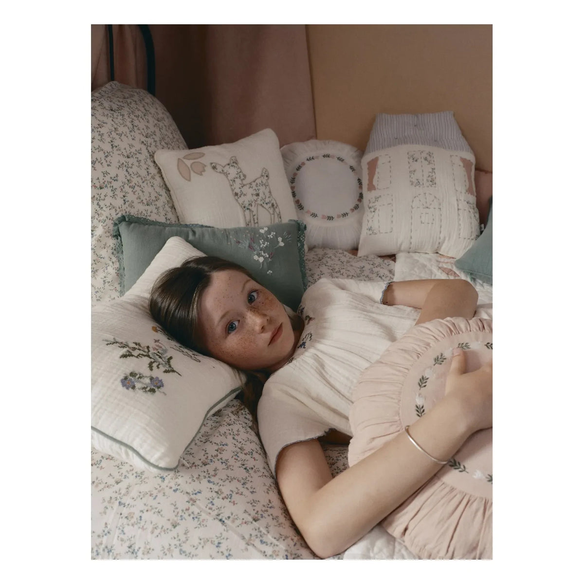 Editions Aimable - Paulette bedding set | Bouquet Gauze