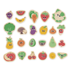 Janod - Magnets - Fruits and Vegetables - 24 Pieces