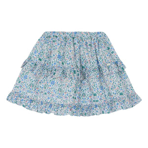 Tartine et Chocolat - Liberty Ruffled Skirt | White