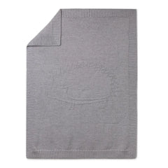 Tartine et Chocolat - Wool and Acrylic Hedgehog Pattern Checkered 75x100 cm | Light Gray