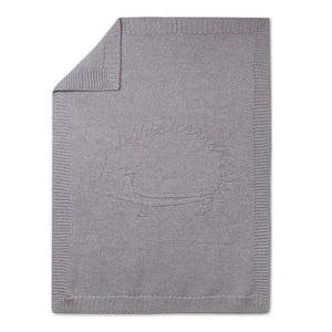 Tartine et Chocolat - Wool and Acrylic Hedgehog Pattern Checkered 75x100 cm | Light Gray