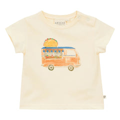 Arsène et Les Pipelettes - Organic Cotton Van T-Shirt | Off-White