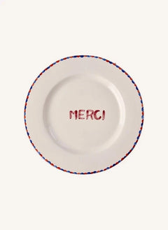Rice - "Thank You" Ceramic Plate | Ecru