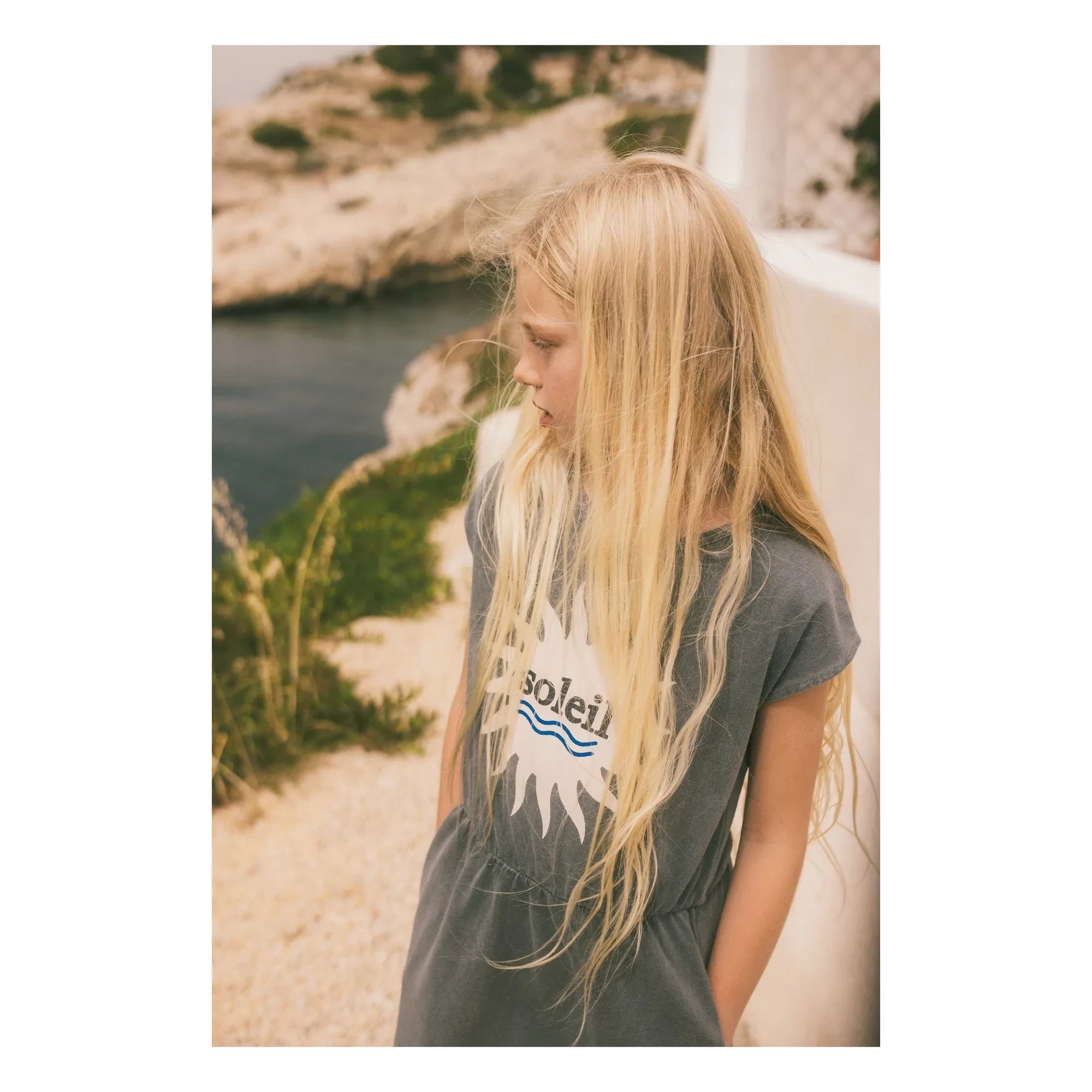 We Are Kids - Suzy Organic Cotton Dress | Charcoal Gray