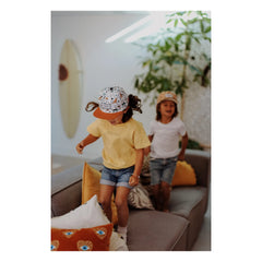 Hello Hossy - Flat Visor Hat | White