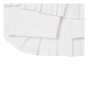 Lacoste - Recycled Fiber Pleated Skirt | White
