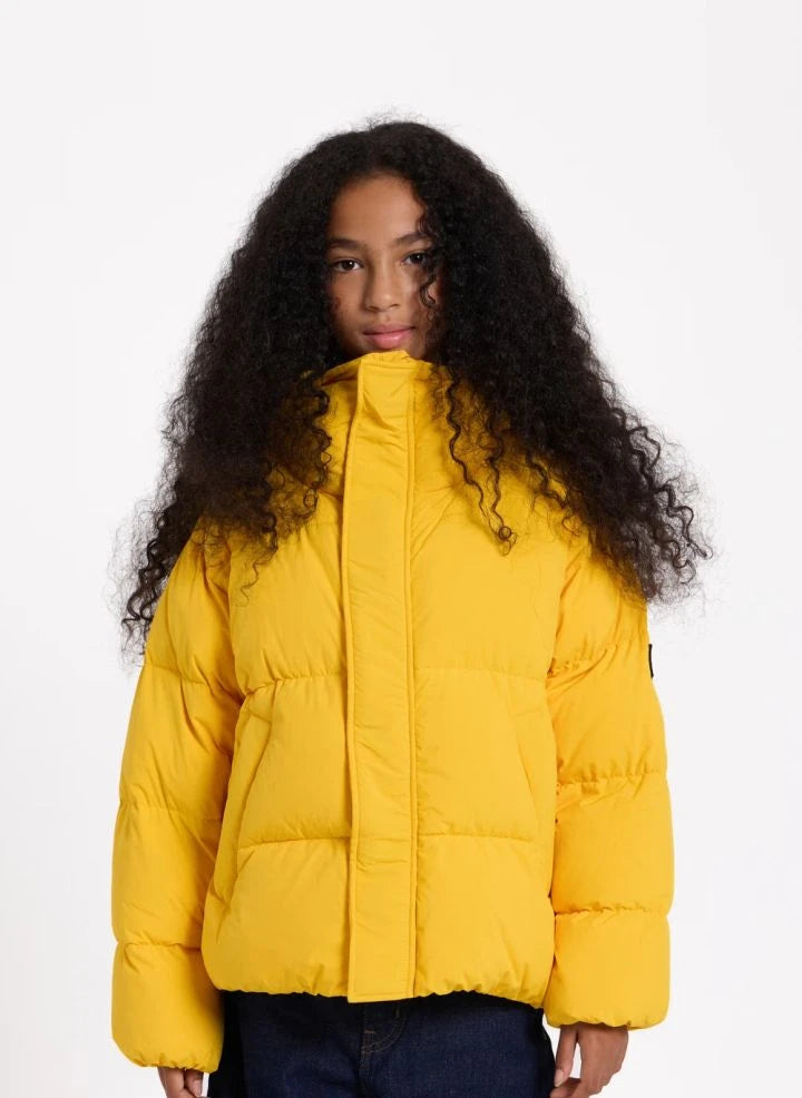 Finger in the nose - Snowfall Down-Filled Coat | Yellow
