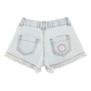 Piupiuchick - Distressed Denim Shorts | Washed Blue