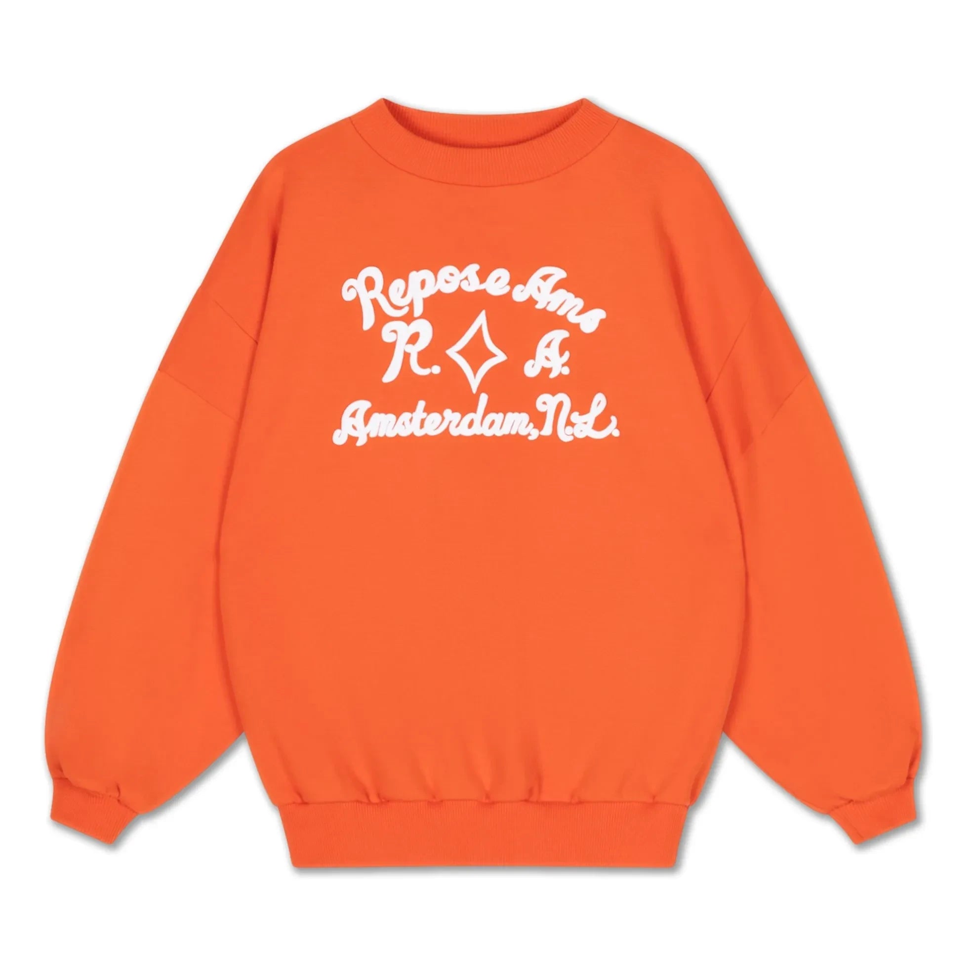 Repose AMS - Organic Cotton Crewneck | Orange