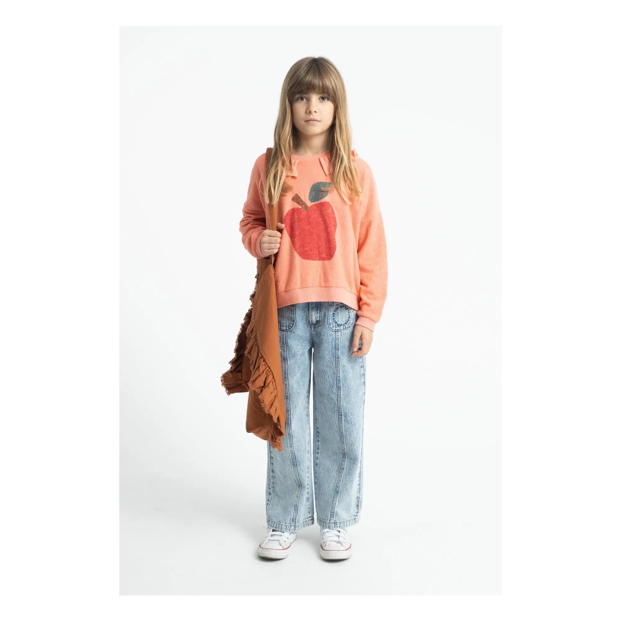 Piupiuchick - The Lunch Club Organic Cotton Terry Sweatshirt | Coral
