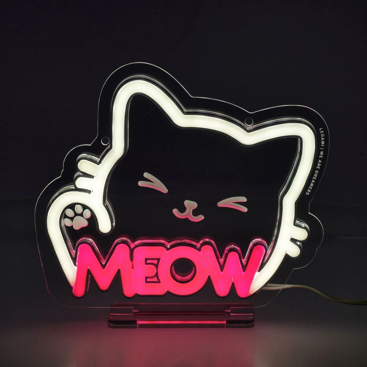 Legami - Mini Neon-Effect LED Sign - It's a Sign Mini - Kitty