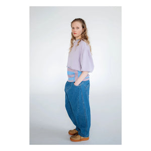 Repose AMS - Organik Pamuk Crop Sweat | Lila