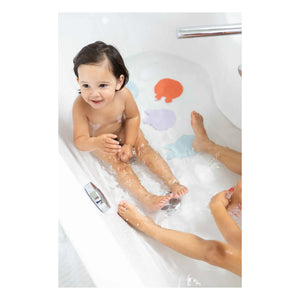 Quut - Grippi Bath Mats - 8-Piece Set | Coral