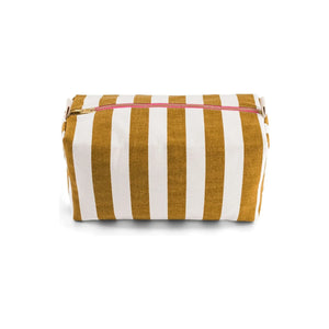 Rose in April - Striped Toiletry Bag | Caramel