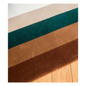 The Socialite Family - Luna Quadro wool rug | Green