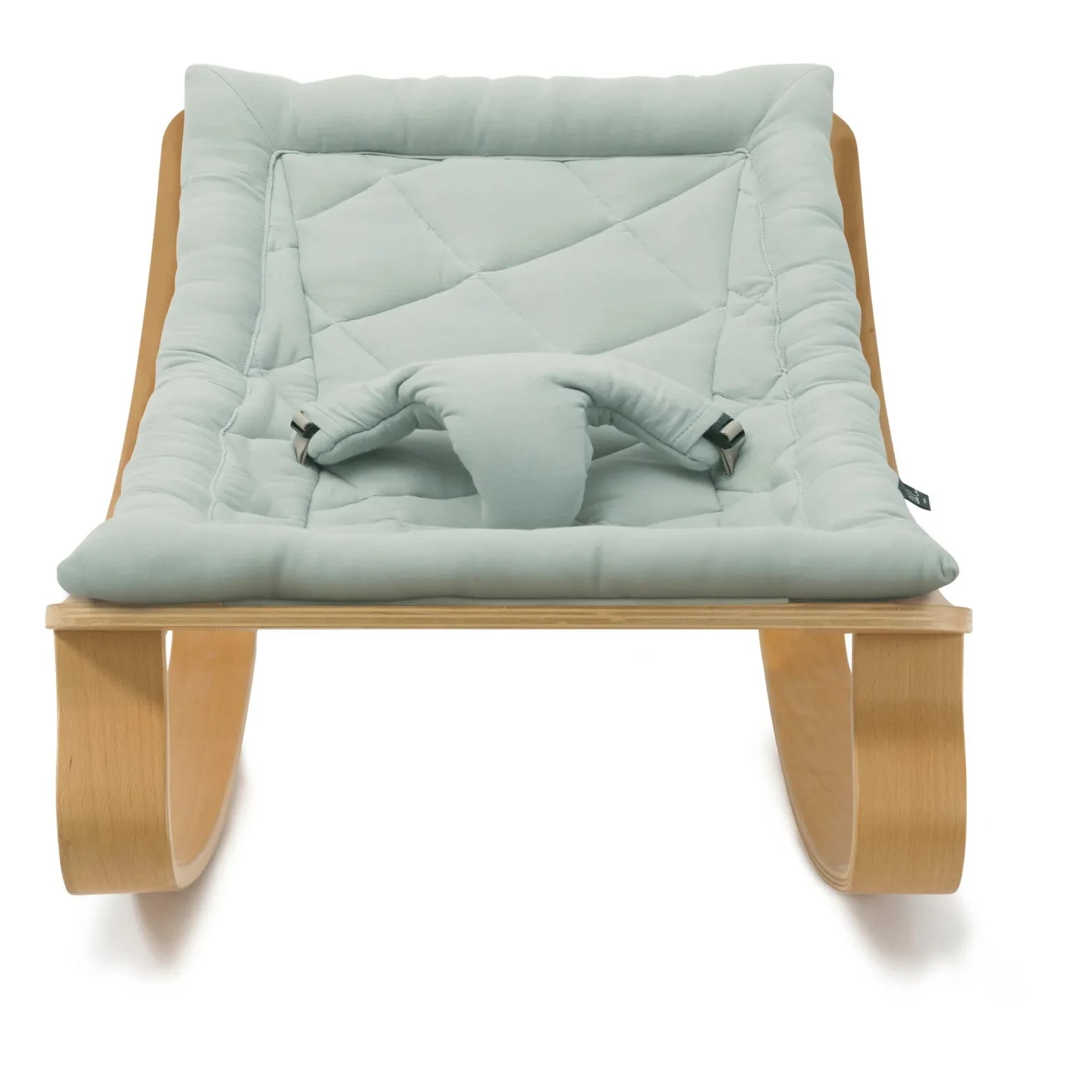 Charlie Crane - Levo Beech Wood Baby Rocker | Green
