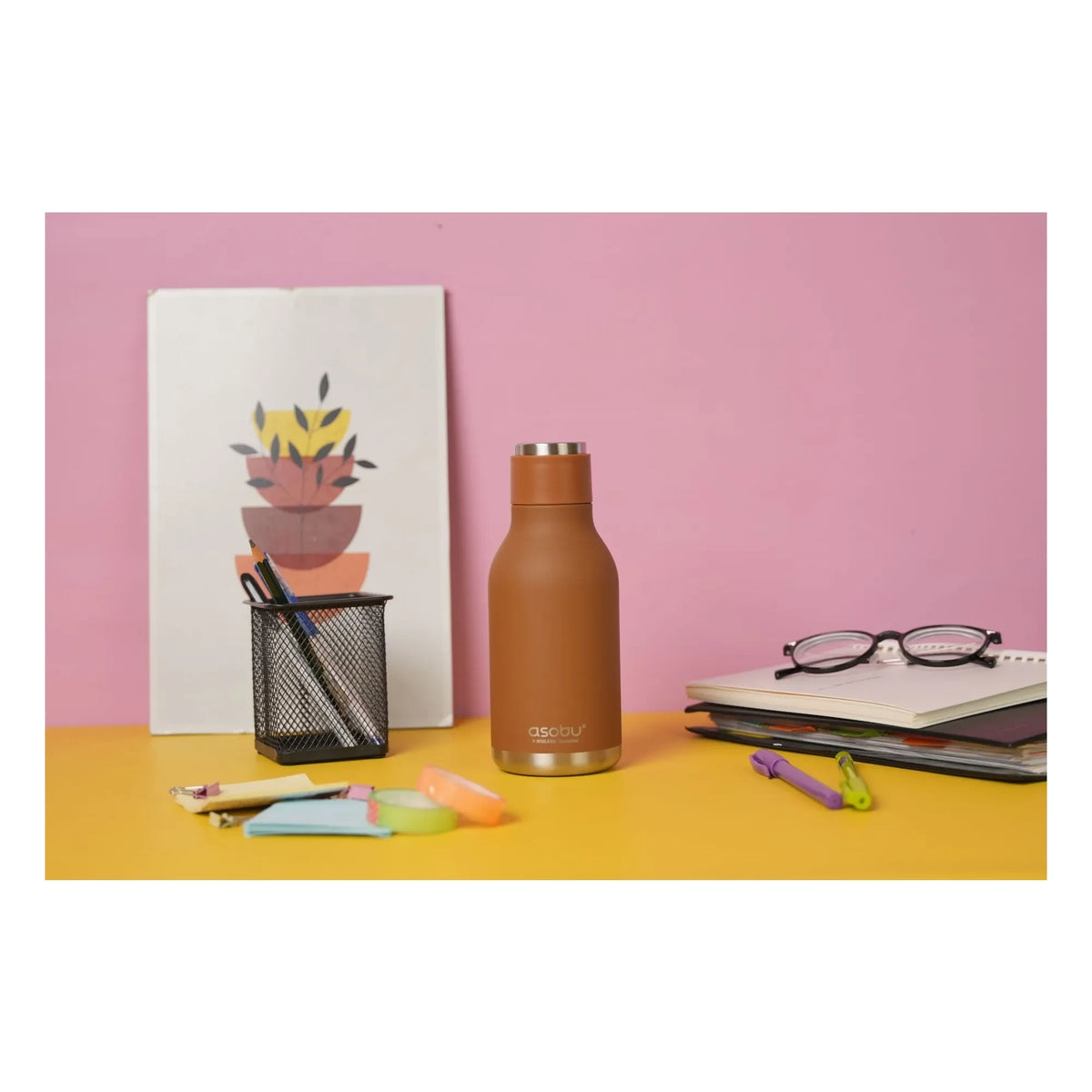 Asobu - Renard Stainless Steel Water Bottle | Brown