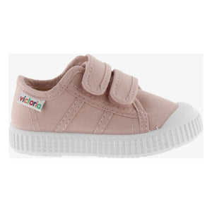 Victoria - Tiras Lona Scratch Sneaker | Nude