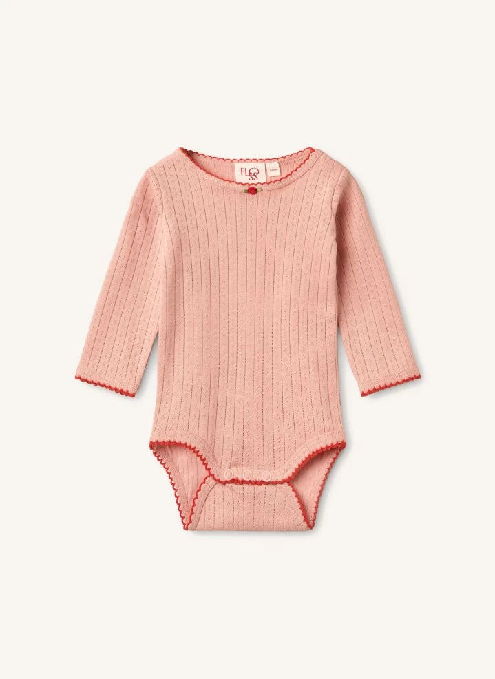Flöss - Liva Pointelle Bodysuit | Light Pink